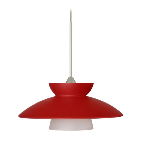 Besa Lighting Trilo Satin Nickel Mini-Pendant Light