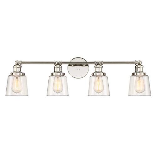 Quoizel Lighting Union Polished Nickel Bathroom Light by Quoizel Lighting UNI8604PK