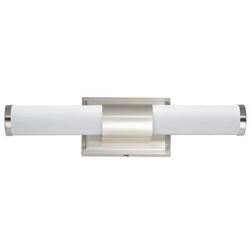 Optic Satin Nickel LED Vertical Bathroom Light by Maxim Lighting