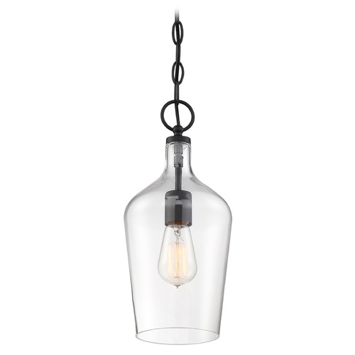 Hartley Matte Black Pendant by Nuvo Lighting