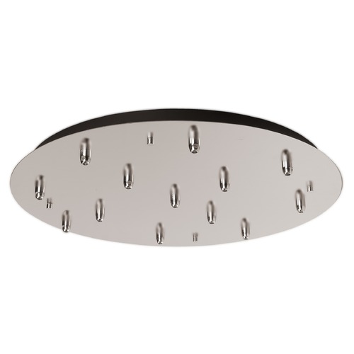 Kuzco Lighting Multi-Port Canopy Brushed Nickel Ceiling Adaptor by Kuzco Lighting CNP13AC-BN