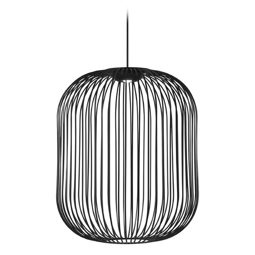 Kai 2 LED Pendant in Nightshade Black by Visual Comfort Modern
