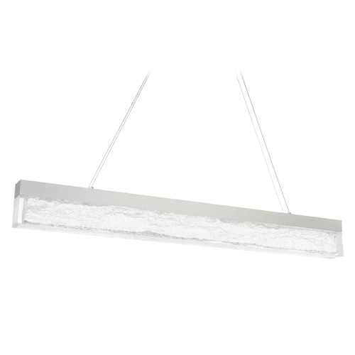 Effervescent 45-Inch Linear LED Pendant in Aluminum 3000K by WAC Lighting