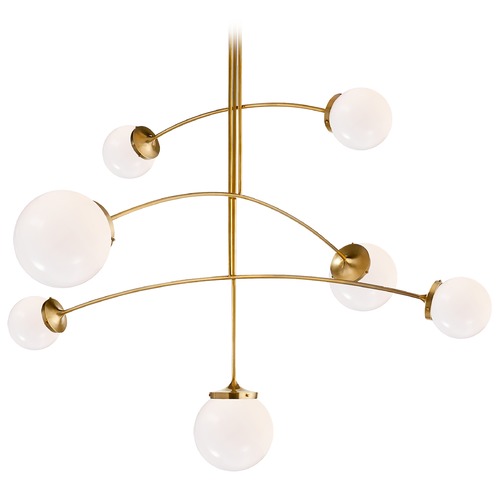 Visual Comfort Signature Collection Kate Spade New York Prescott Ceiling Mount in Brass by Visual Comfort Signature KS5404SBWG