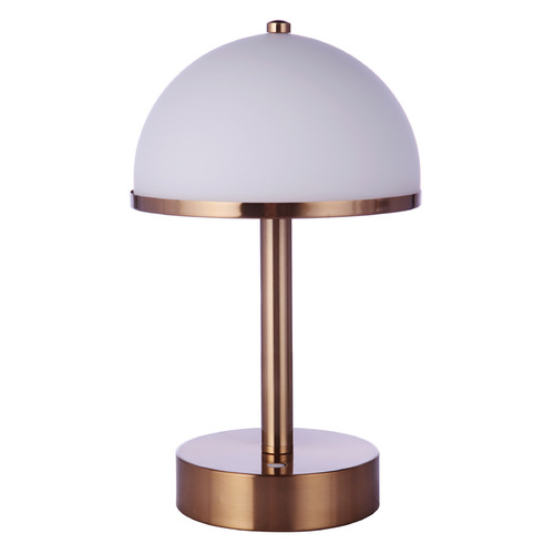 Craftmade Lighting Rechargeable LED Table Lamp in Satin Brass by Craftmade Lighting 86285R-LED