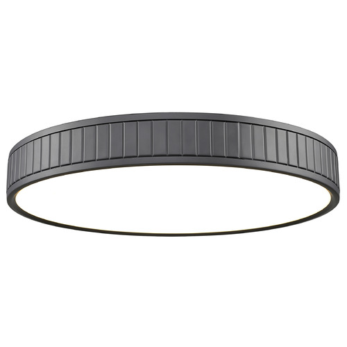 Z-Lite Madison Matte Black LED Flushmount Light