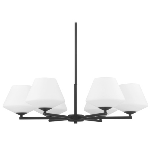 Hunter Fan Company Hunter Fan Company Celestial Valley Matte Black Chandelier 48096