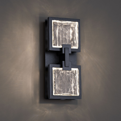 Schonbek Beyond Pop Star Black LED Outdoor Wall Light