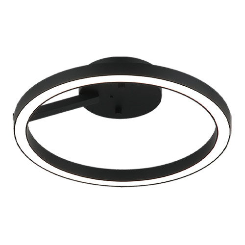 Matteo Lighting the Trundle Matte Black LED Flushmount Light