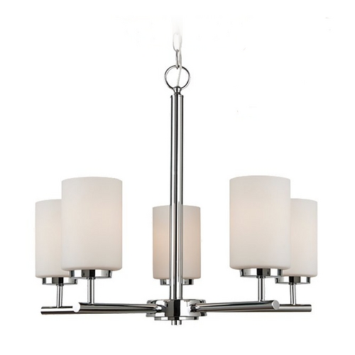 Oslo Modern 5-Light Chrome Chandelier by Generation Lighting
