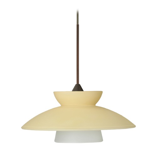 Besa Lighting Besa Lighting Trilo Bronze Mini-Pendant Light 1XT-271897-BR