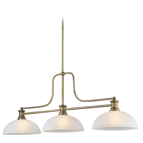 Melange Heritage Brass Billiard Light by Z-Lite