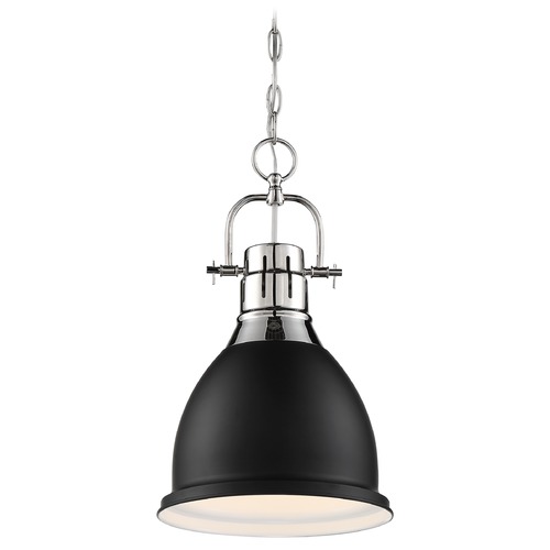 Nuvo Lighting Watson Polished Nickel & Matte Black Pendant by Nuvo Lighting 60/6751