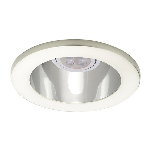 WAC Lighting 4-Inch Low Volt Specular Clear & Brushed Nickel LED Recessed Trim by WAC Lighting HR-D412LED-SC&BN