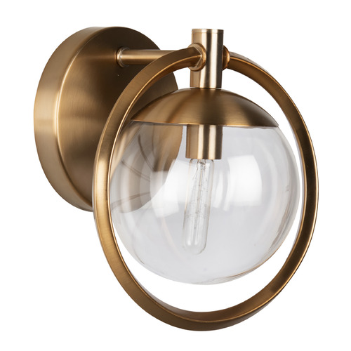 Piltz Satin Brass Sconce by Craftmade Lighting