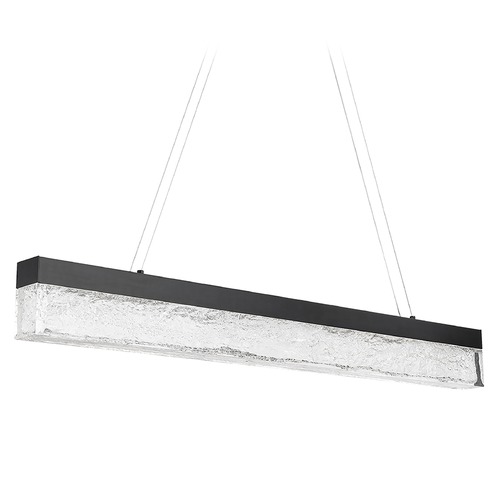 WAC Lighting Effervescent 45-Inch Linear LED Pendant in Black 3000K by WAC Lighting PD-97145-BK