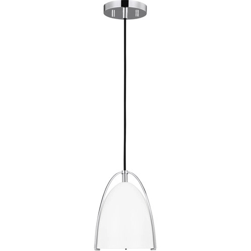 Visual Comfort Studio Collection Norman 6.25-Inch Mini Pendant in Chrome by Visual Comfort Studio 6151801-05