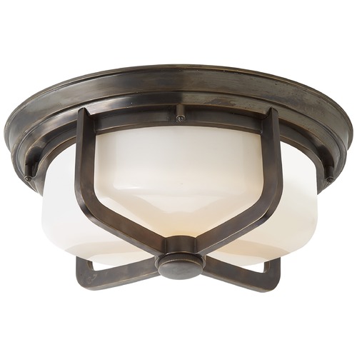 Thomas OBrien Milton Flush Mount in Bronze by Visual Comfort Signature