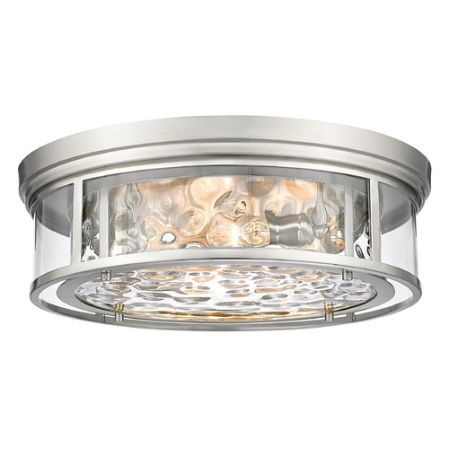 Clarion Brushed Nickel Flush Mount by Z-Lite