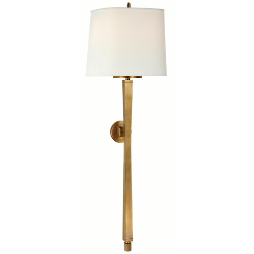 Visual Comfort Signature Collection Visual Comfort Signature Collection Thomas O'brien Edie Hand-Rubbed Antique Brass Sconce TOB2741HAB-L