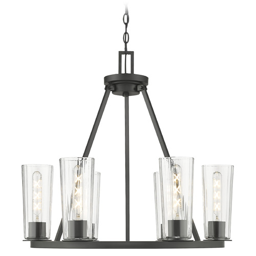 Z-Lite Z-Lite Titus Matte Black Chandelier 826-6MB