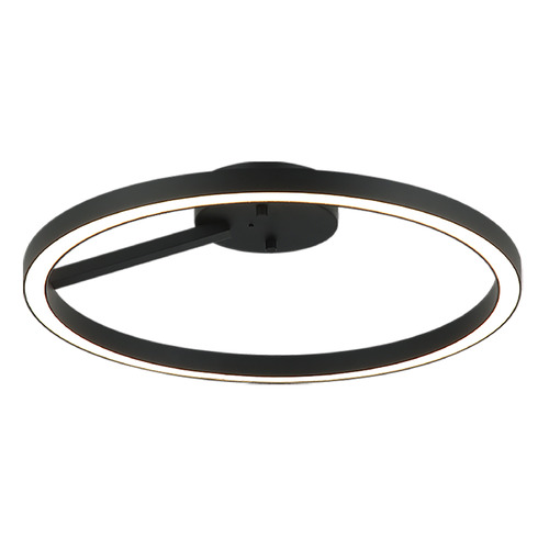 Matteo Lighting the Trundle Matte Black LED Flushmount Light