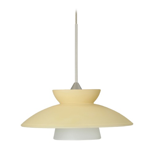 Besa Lighting Besa Lighting Trilo Satin Nickel Mini-Pendant Light 1XT-271897-SN