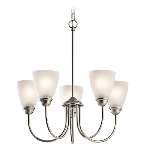 Jolie 22-Inch Chandelier in Brushed Nickel by Kichler Lighting