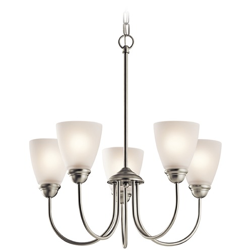 Kichler Lighting Jolie 22-Inch Chandelier in Brushed Nickel by Kichler Lighting 43638NI