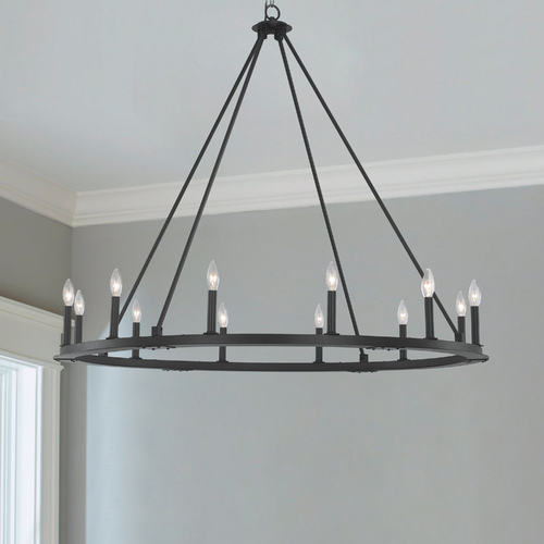 Pearson 48.25-Inch Chandelier in Black Iron by Capital Lighting