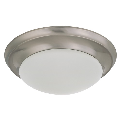 Brushed Nickel LED Flush Mount by Nuvo Lighting