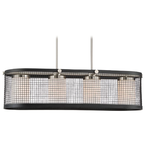 Nuvo Lighting Pratt Black with Brushed Nickel Linear Light by Nuvo Lighting 60/6455