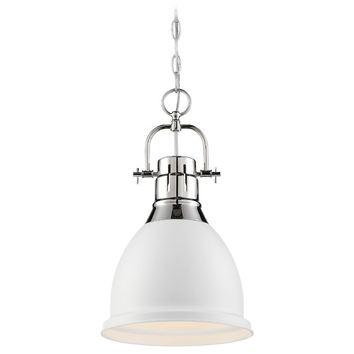 Nuvo Lighting Watson Polished Nickel & White Pendant by Nuvo Lighting 60/6752