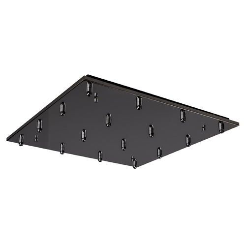 Multi-Port Canopy Black Chrome Ceiling Adaptor by Kuzco Lighting