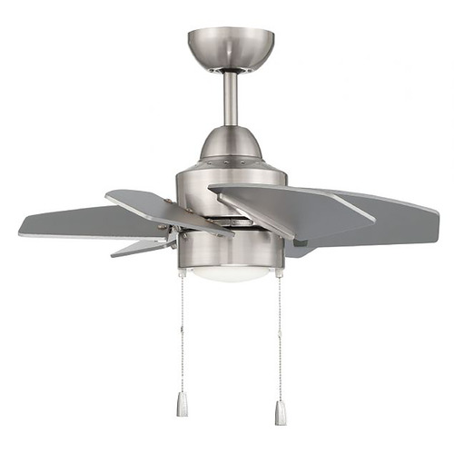 Craftmade Lighting Propel II 24-Inch Damp LED Fan in Brushed Nickel by Craftmade Lighting PPT24BNK6