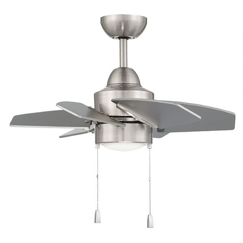 Propel II 24-Inch Damp LED Fan in Brushed Nickel by Craftmade Lighting