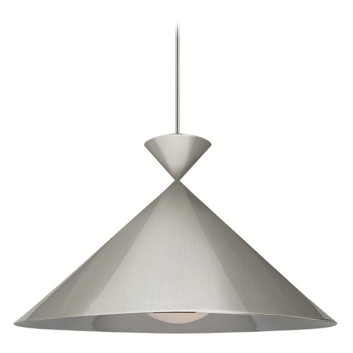 Visual Comfort Signature Collection Paloma Contreras Orsay Pendant in Polished Nickel by VC Signature PCD5220PN-WG