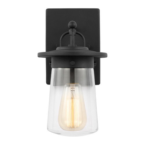 Tybee 11.63-Inch Black Outdoor Wall Light by Generation Lighting