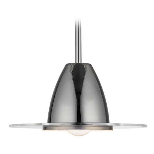 Capital Lighting Jett 13.50-Inch Disc Pendant in Black Chrome by Capital Lighting 9F379A