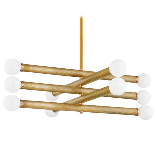 Corbett Lighting Corbett Lighting Pienza Vintage Brass LED Chandelier 373-50-VB