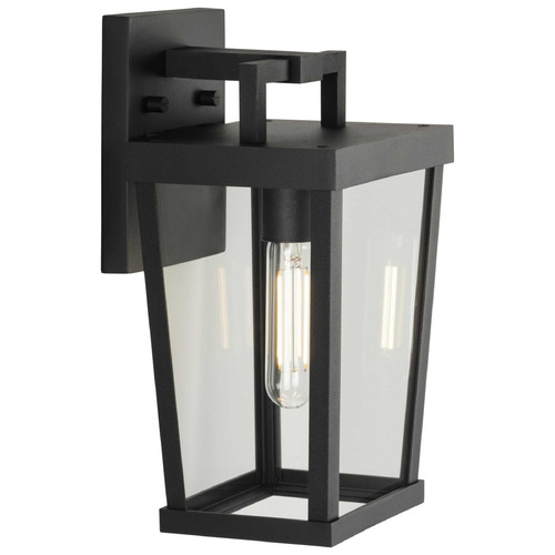Progress Lighting Padgett 1-Light Textured Black Wall Lantern