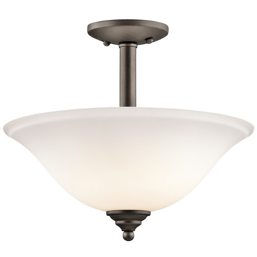 Kichler Lighting Armida 15-Inch Semi-Flush Mount in Olde Bronze by Kichler Lighting 3694OZW