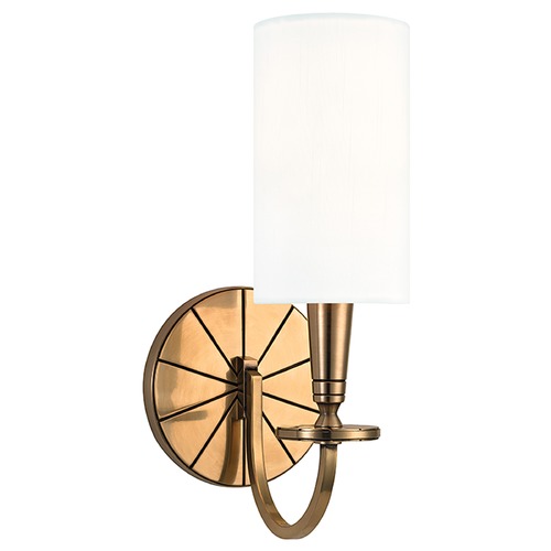 Hudson Valley Lighting Mason Sconce in Aged Brass by Hudson Valley Lighting 8021-AGB