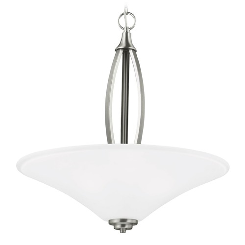 Generation Lighting Metcalf 22-Inch Pendant in Brushed Nickel by Generation Lighting 6613203-962