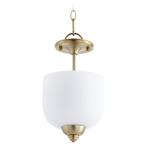 Quorum Lighting Richmond Aged Brass Pendant by Quorum Lighting 2811-8-80