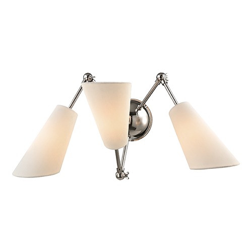 Hudson Valley Lighting Buckingham Polished Nickel Sconce by Hudson Valley Lighting 5300-PN