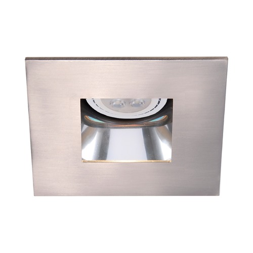 WAC Lighting 4-Inch Low Volt Specular Clear & Brushed Nickel LED Recessed Trim by WAC Lighting HR-D412LED-S-SC&BN