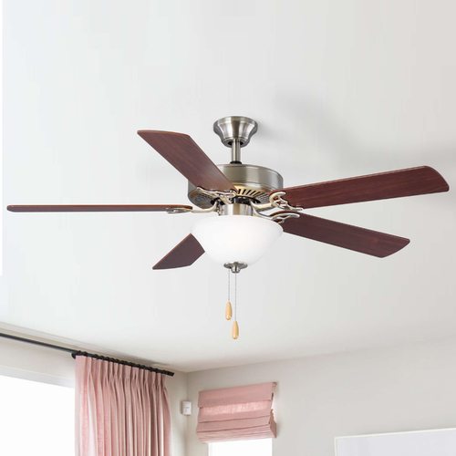Air Pro 52-Inch Brushed Nickel LED Ceiling Fan by Progress Lighting