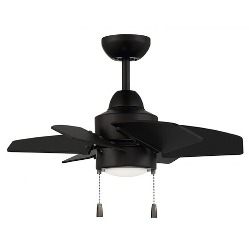 Propel II 24-Inch Damp LED Fan in Flat Black by Craftmade Lighting