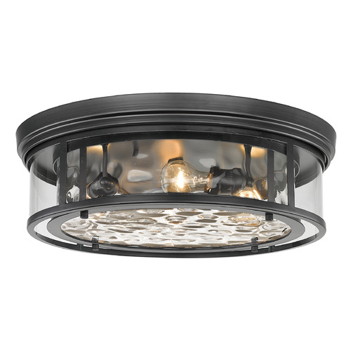 Clarion Matte Black Flush Mount by Z-Lite